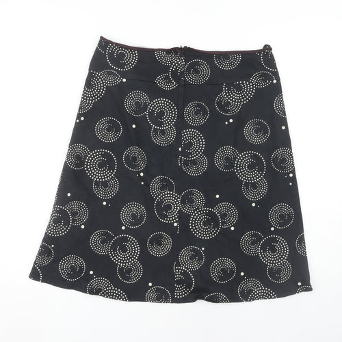 Dorothy Perkins Women's Black Geometric A-Line Skirt