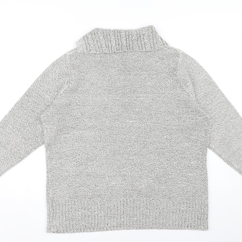 BM Collection Women's Grey Large Pullover Jumper