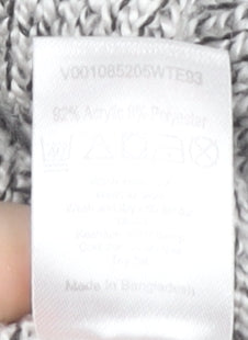 BM Collection Women's Grey Large Pullover Jumper