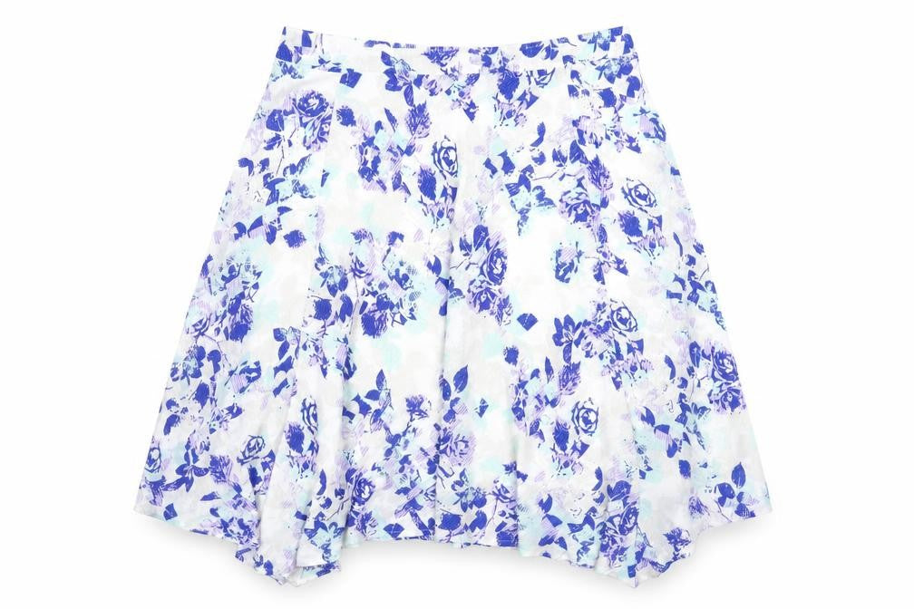 Front view of David Emanuel Women's Floral A-Line Skirt, size 20