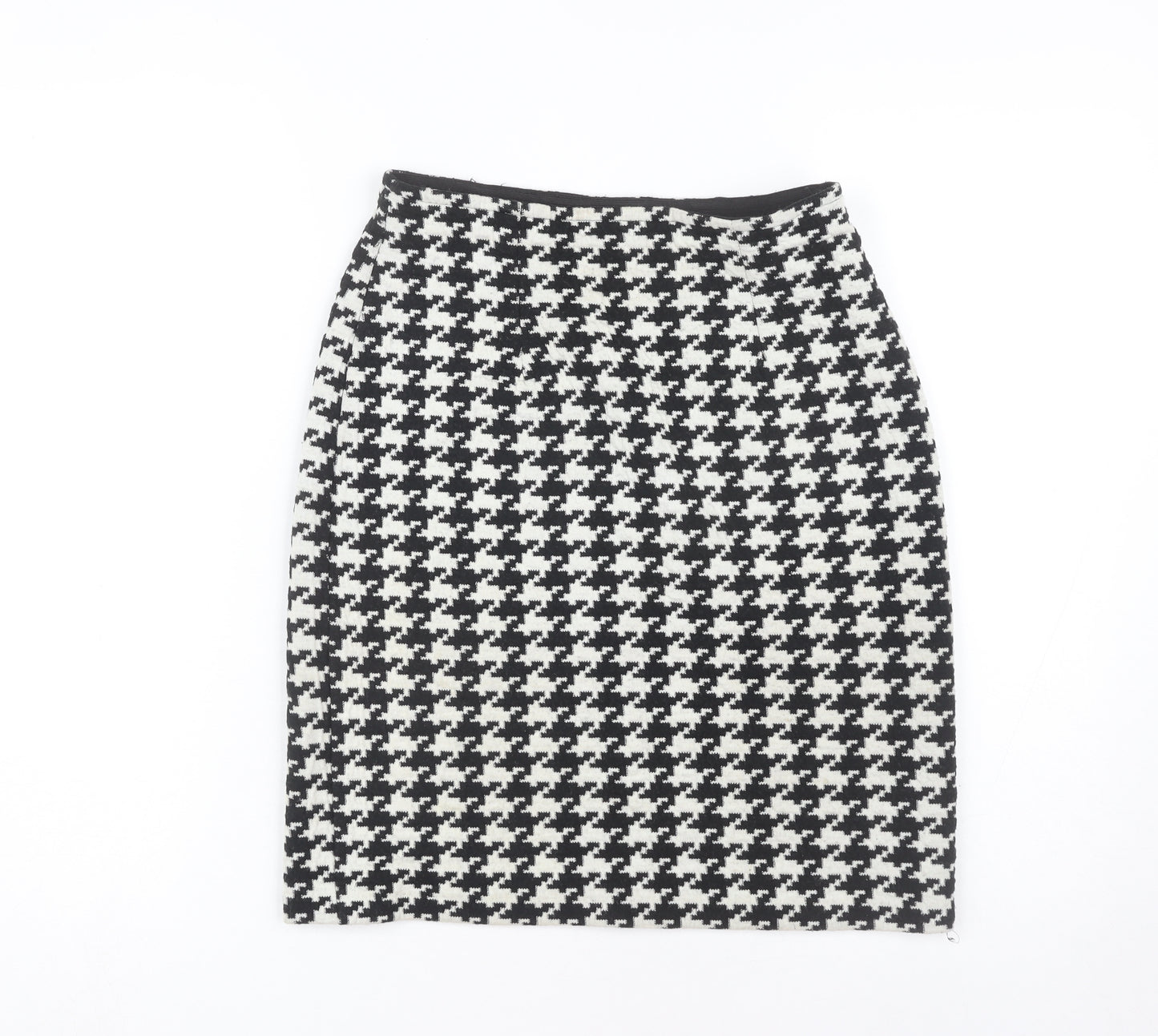 Debenhams Women's Black Check Pencil Skirt Size 12