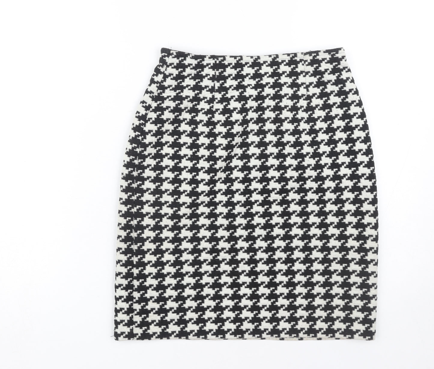 Debenhams Women's Black Check Pencil Skirt Size 12