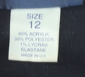 Debenhams Women's Black Check Pencil Skirt Size 12