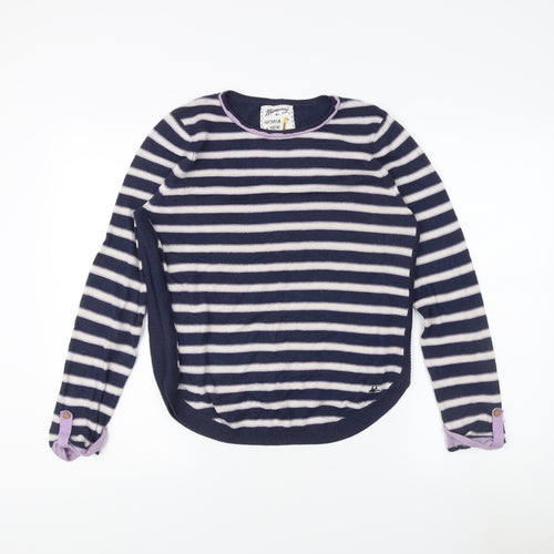 Mantaray Women's Blue Striped Pullover Jumper Size 12