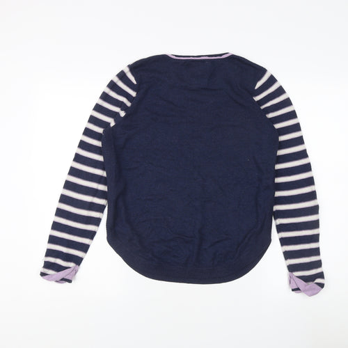 Mantaray Women's Blue Striped Pullover Jumper Size 12