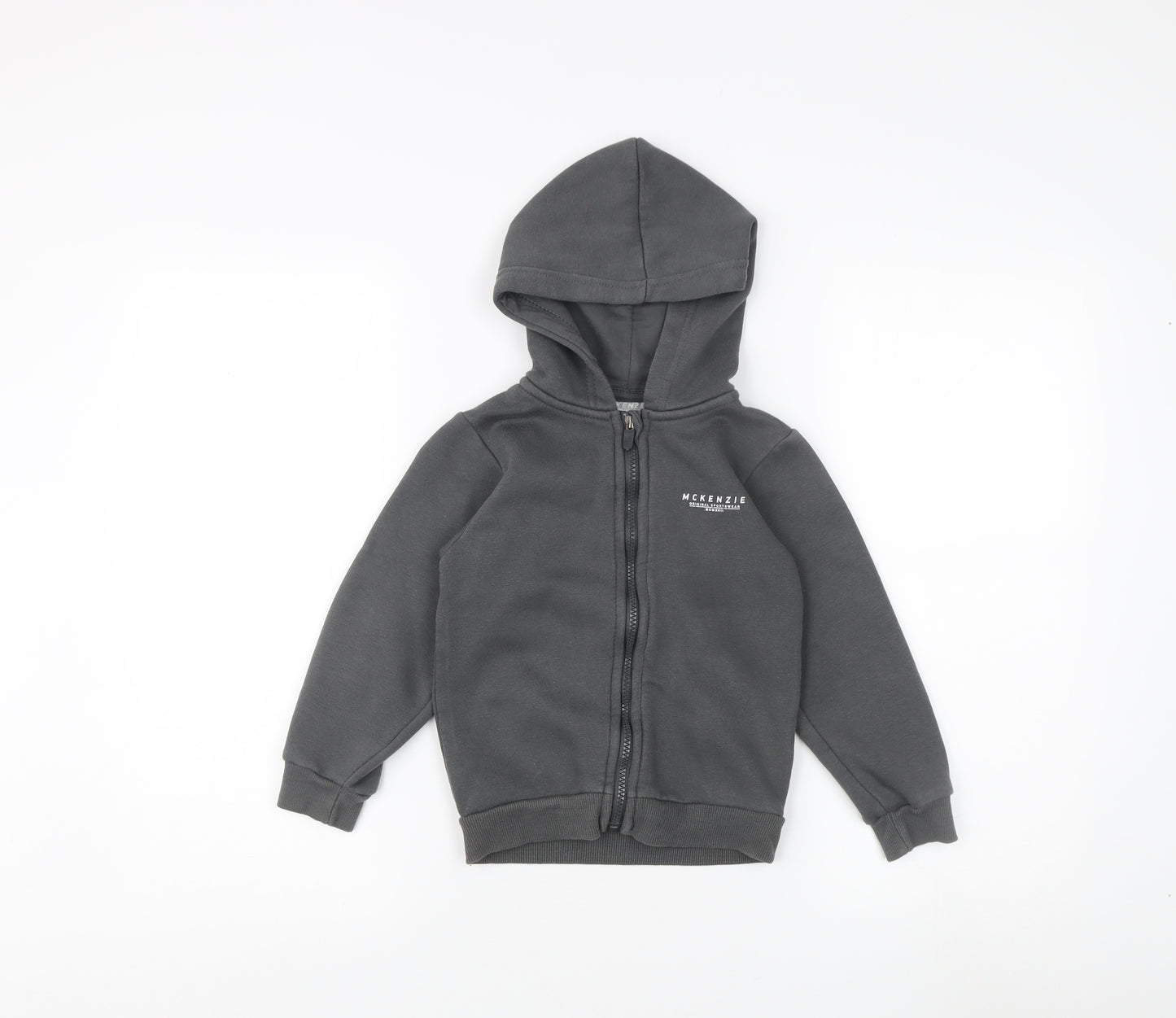 McKenzie Boys Grey Full Zip Hoodie 6-7 Years