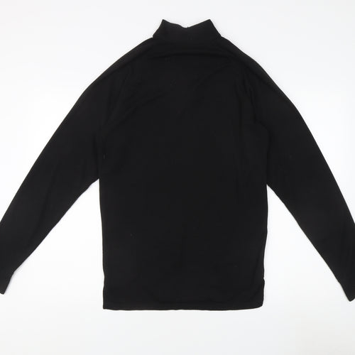 Trespass Men's Black 1/4 Zip Fleece Sweatshirt, L