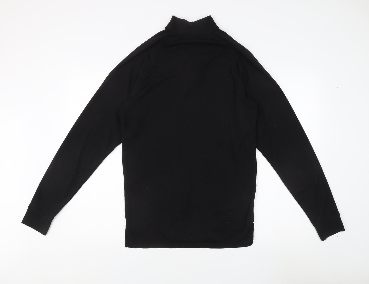 Trespass Men's Black 1/4 Zip Fleece Sweatshirt, L