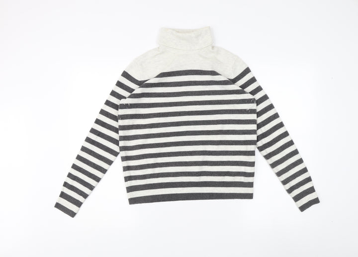 Marks and Spencer Women’s Striped Roll Neck Jumper S
