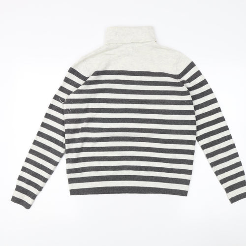 Marks and Spencer Women’s Striped Roll Neck Jumper S