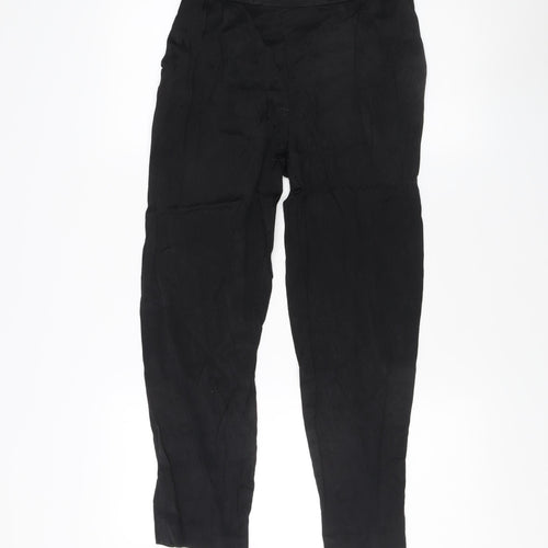 Massimo Dutti Black Women's Trousers, Size 8, Classic