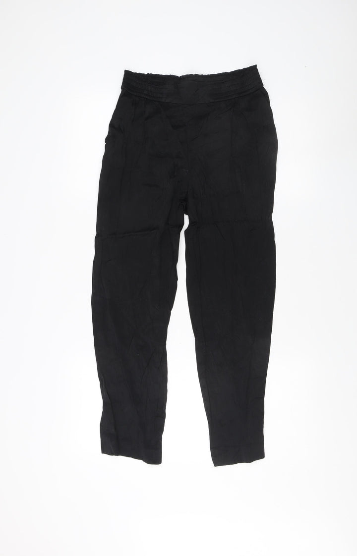 Massimo Dutti Black Women's Trousers, Size 8, Classic