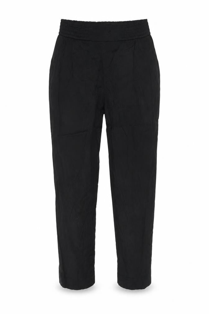 Front view of Massimo Dutti Black Women's Trousers, size 8, Classic