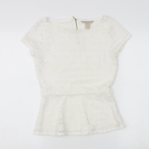 Banana Republic Women's White Lace Top Size 2