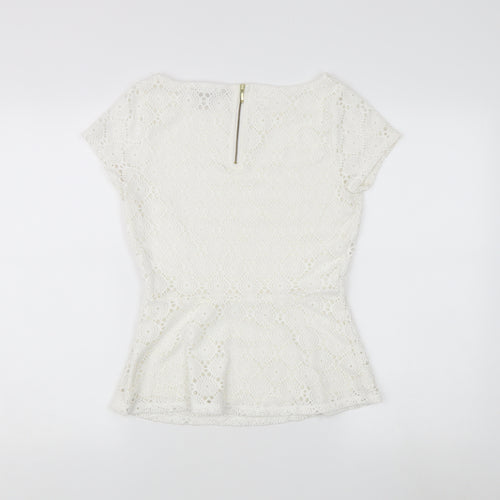 Banana Republic Women's White Lace Top Size 2