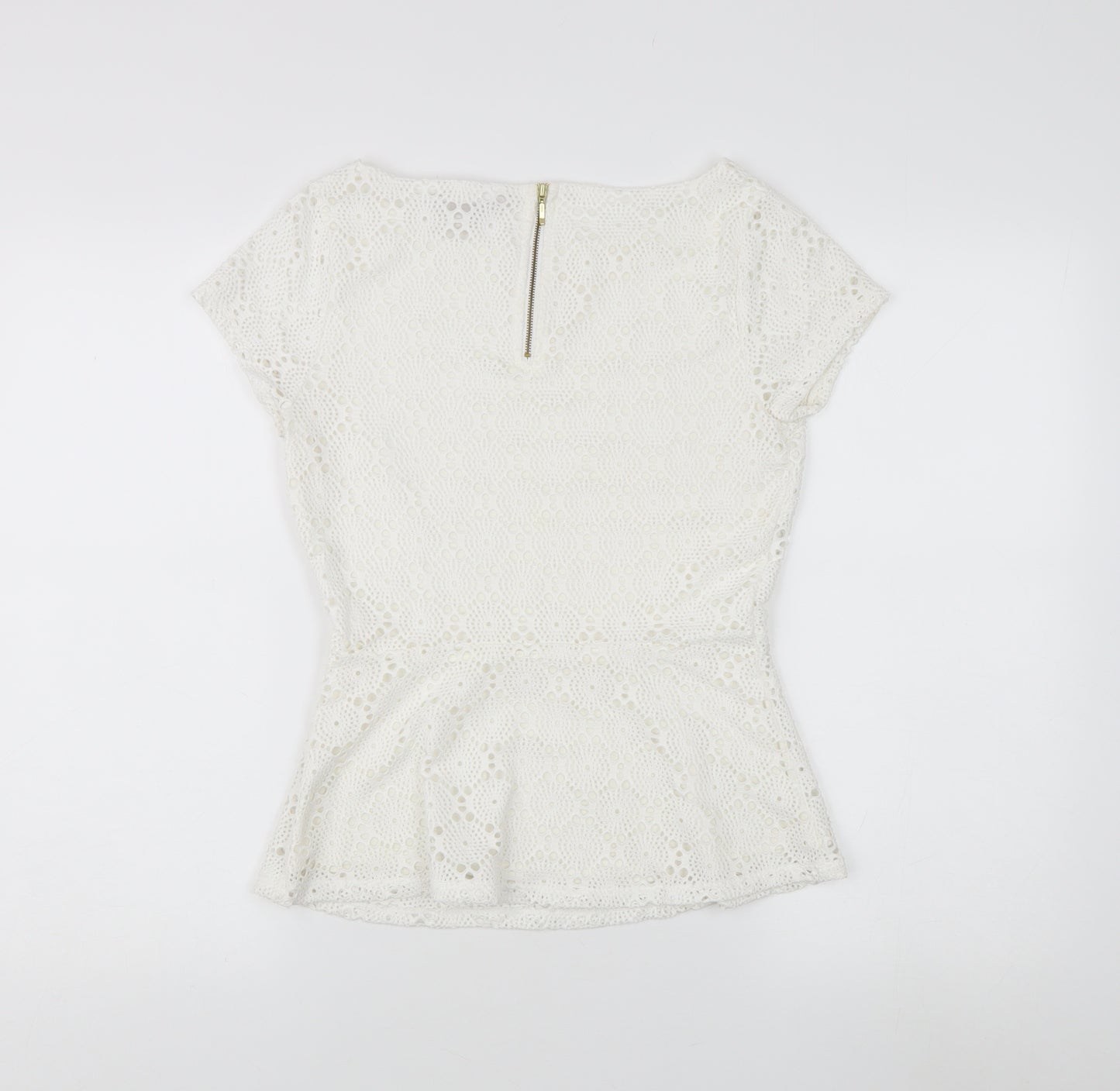 Banana Republic Women's White Lace Top Size 2