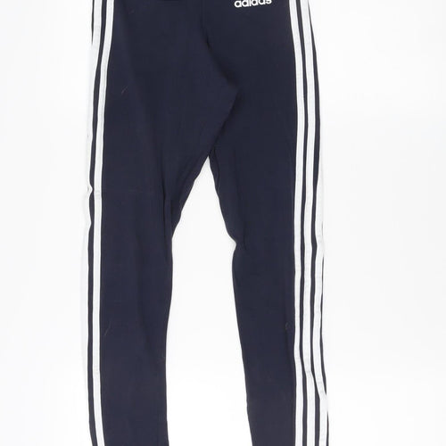 Adidas Women's Black XS Striped Gym Leggings