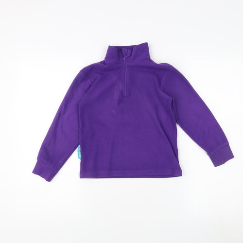 Mountain Warehouse Girls Purple Fleece Sweatshirt 5-6 Years