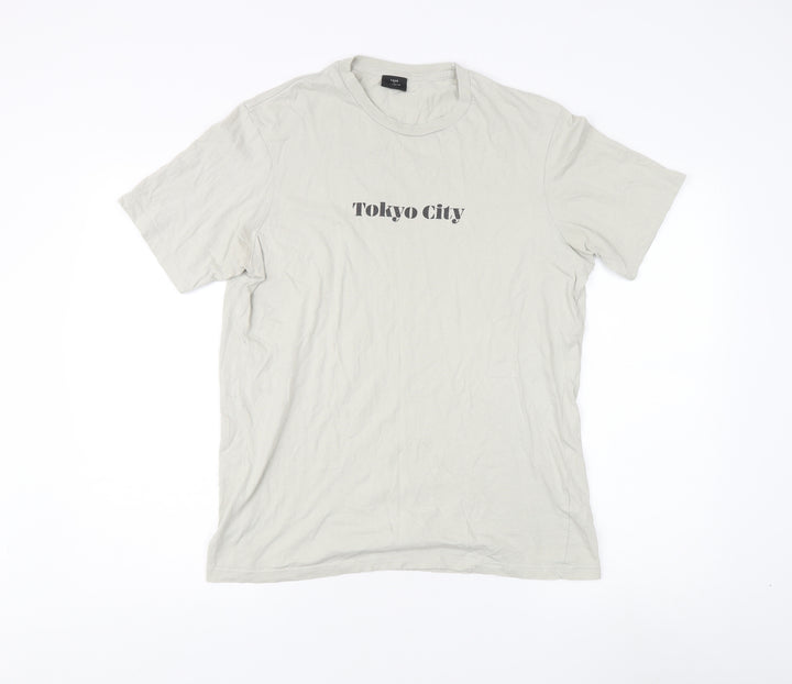 T-BAR Cotton On Men's Beige Large Graphic Tee