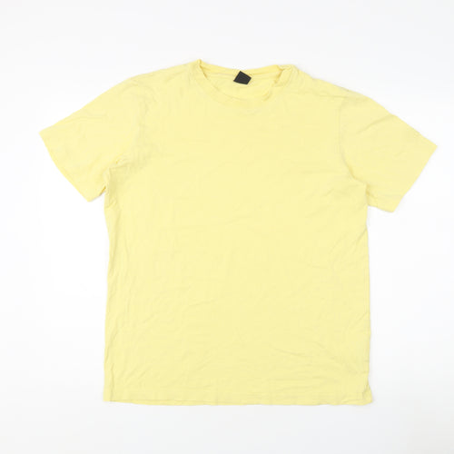 Cotton Traders Men's Yellow M Crew Neck T-Shirt