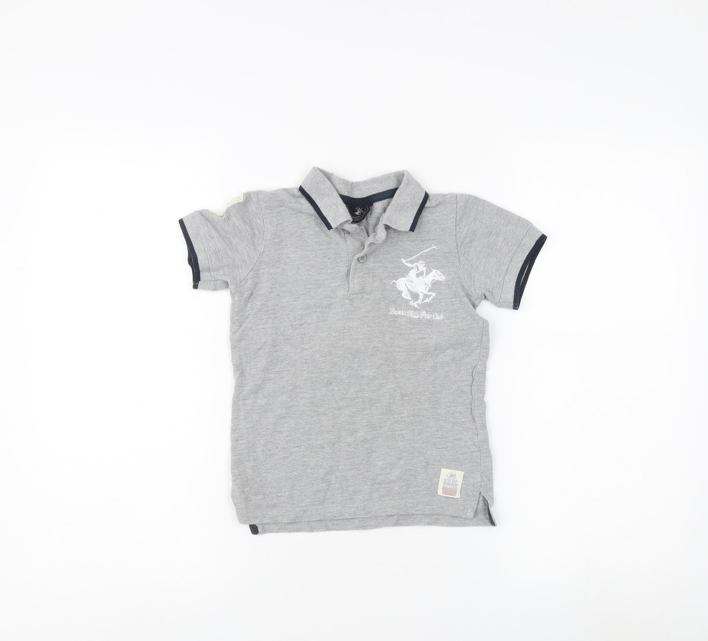 Beverly Hills Polo Club Boys Grey Polo Shirt 7-8 Years