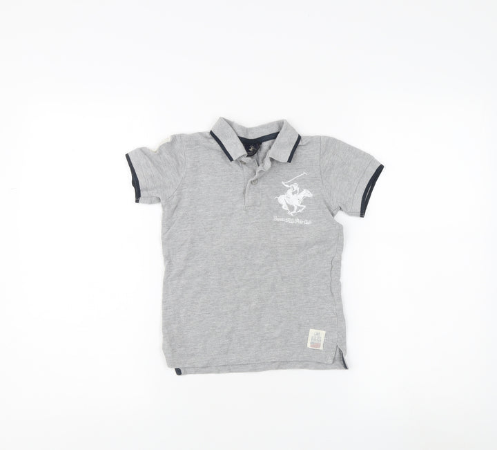 Beverly Hills Polo Club Boys Grey Polo Shirt 7-8 Years