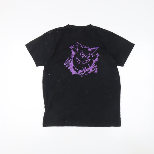 Uniqlo Boys Black Pokémon T-Shirt with Graphic Print, Age 13