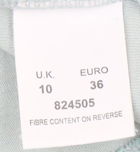 Eastex Women's Blue Embroidered T-Shirt - Size 10