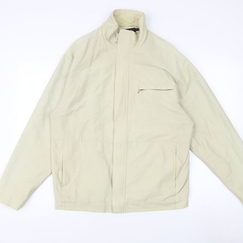 Jeff Banks Men's Beige Windbreaker Jacket M