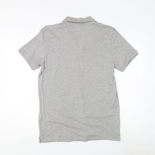 Jack & Jones Men's Grey Polo Shirt L Short Sleeve