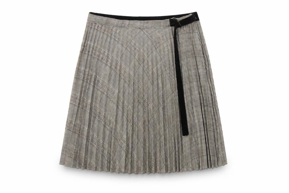 Front view of Next Women's Multicoloured Pleated Skirt 10XL