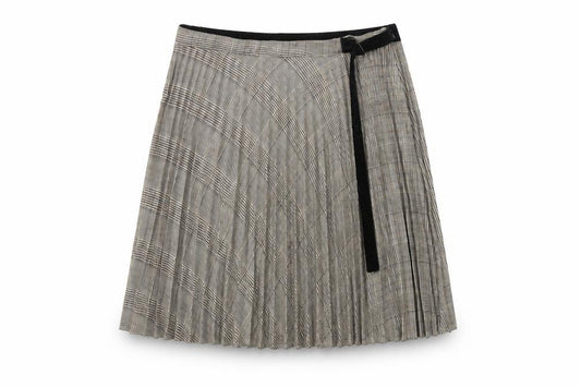 Front view of Next Women's Multicoloured Pleated Skirt 10XL