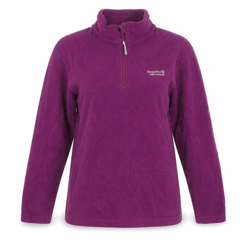 Regatta Women's Purple Fleece Henley Sweatshirt Size 12
