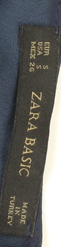 Zara Women's Blue Colourblock Dress, Size S