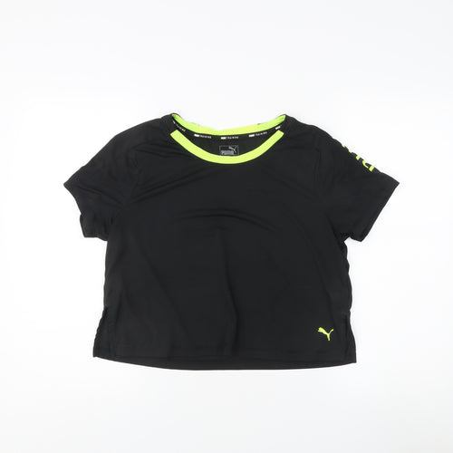 Puma Black T-Shirt - Unisex L Gym & Training Jersey