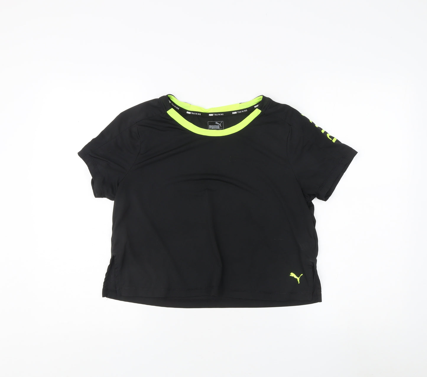 Puma Black T-Shirt - Unisex L Gym & Training Jersey