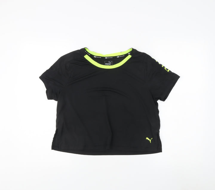 Puma Black T-Shirt - Unisex L Gym & Training Jersey
