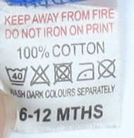 Unisex Blue Superman Babygrow, 6-9 Months, Cotton