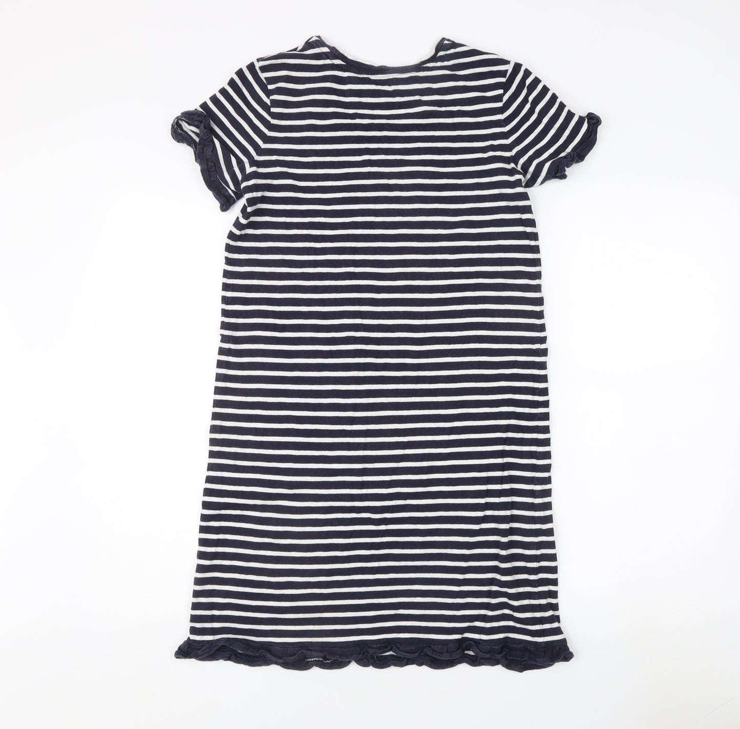Boden Women's Black Striped T-Shirt Dress Size 10