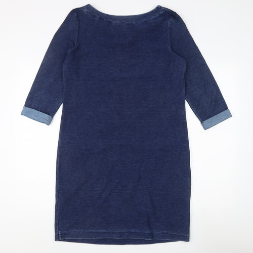 White Stuff Women's Blue Shift Dress Size 12 Casual