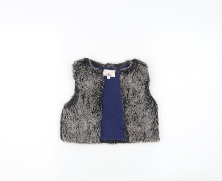 Montaray Girls Grey Faux Fur Waistcoat 4-5 Years