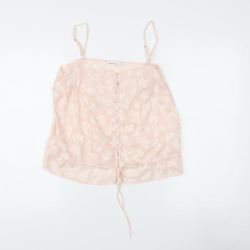 Ben Sherman Pink Camisole Blouse Women L Summer Floral