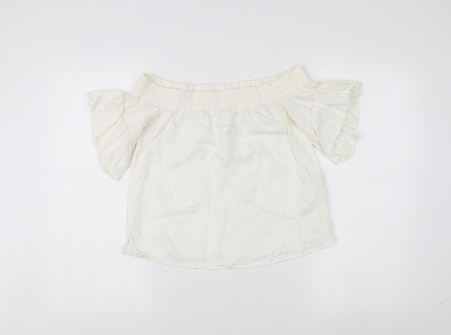 AllSaints Women's Off the Shoulder Ivory Blouse XS