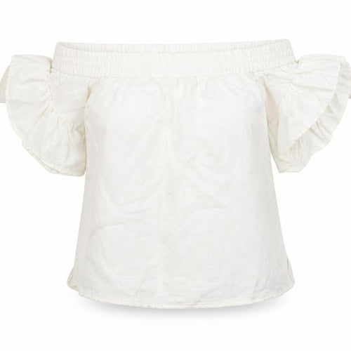 AllSaints Women's Off the Shoulder Ivory Blouse XS