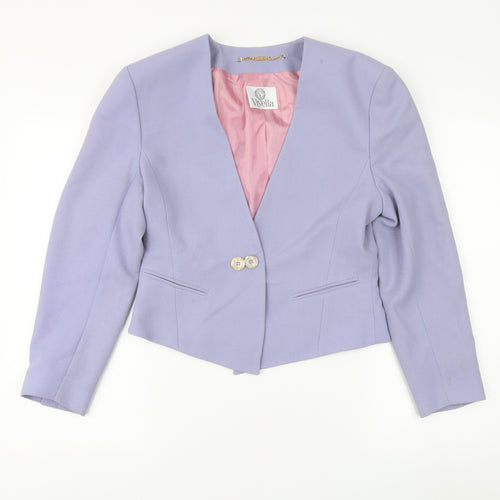 Viyella Women's Purple Tuxedo Blazer, Size 10