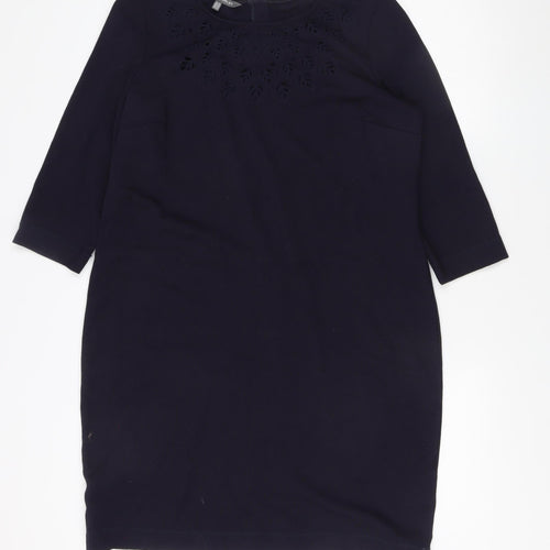 Laura Ashley Women's Black Sheath Dress Size 16