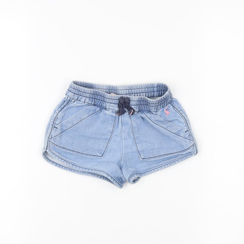 Joules Girls Blue Knit Shorts Age 3 Years
