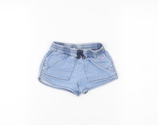 Joules Girls Blue Knit Shorts Age 3 Years