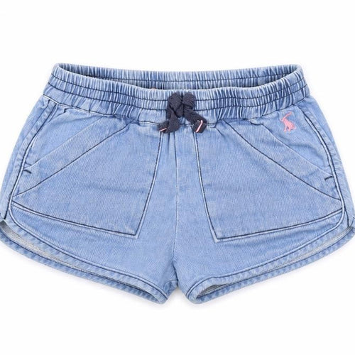 Joules Girls Blue Knit Shorts Age 3 Years