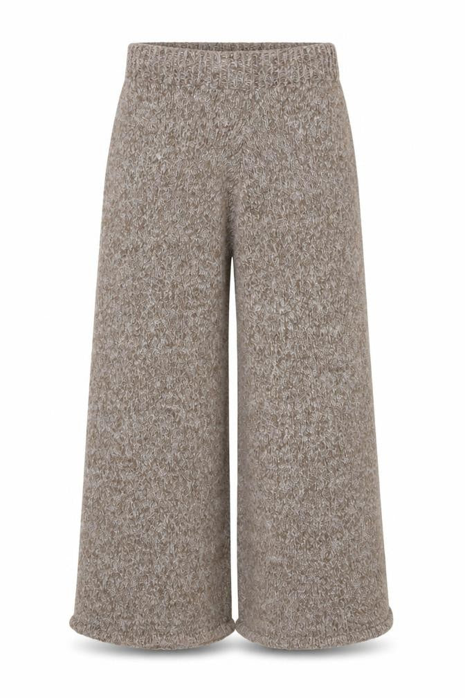 Front view of Wild Flower Women's Grey Wide-Leg Trousers M/L